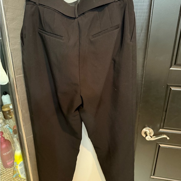 ZARA HIGH-WAISTED PANTS WITH FABRIC-COVERED BELT - Picture 3 of 8
